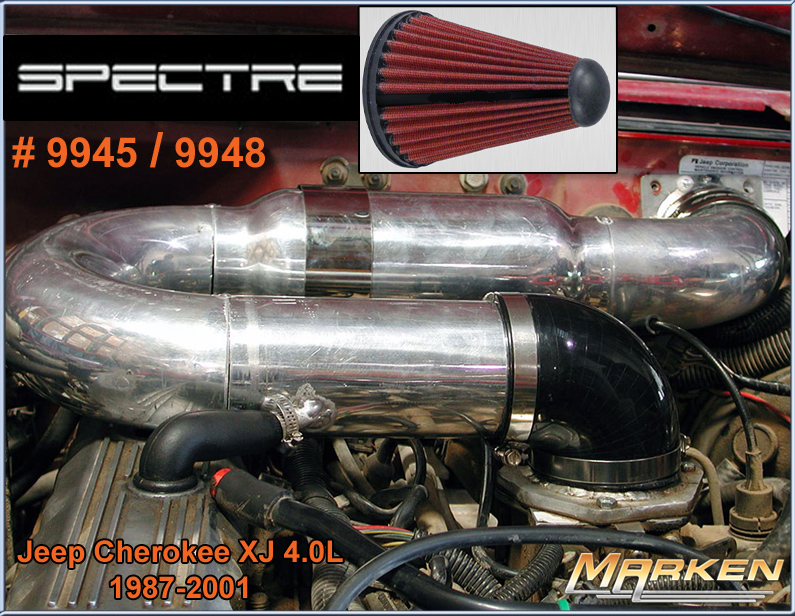 Spectre Cold Air Intake for the Jeep Cherokee XJ 4.0L 19872001, part